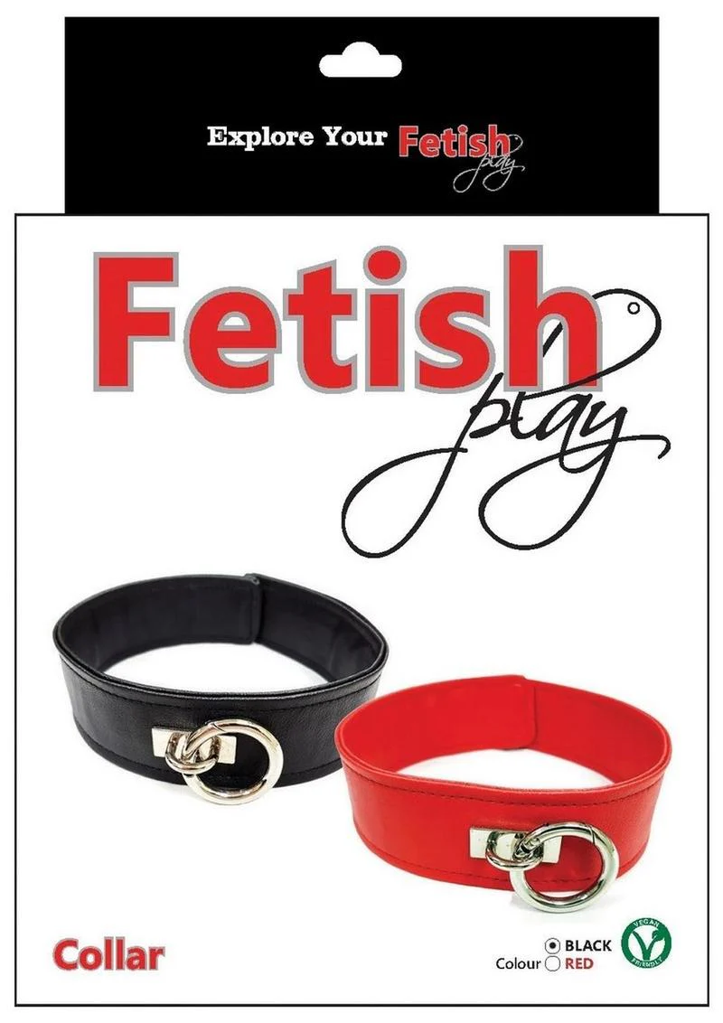 Fetish Play Collar Vegan Leather - Image 2