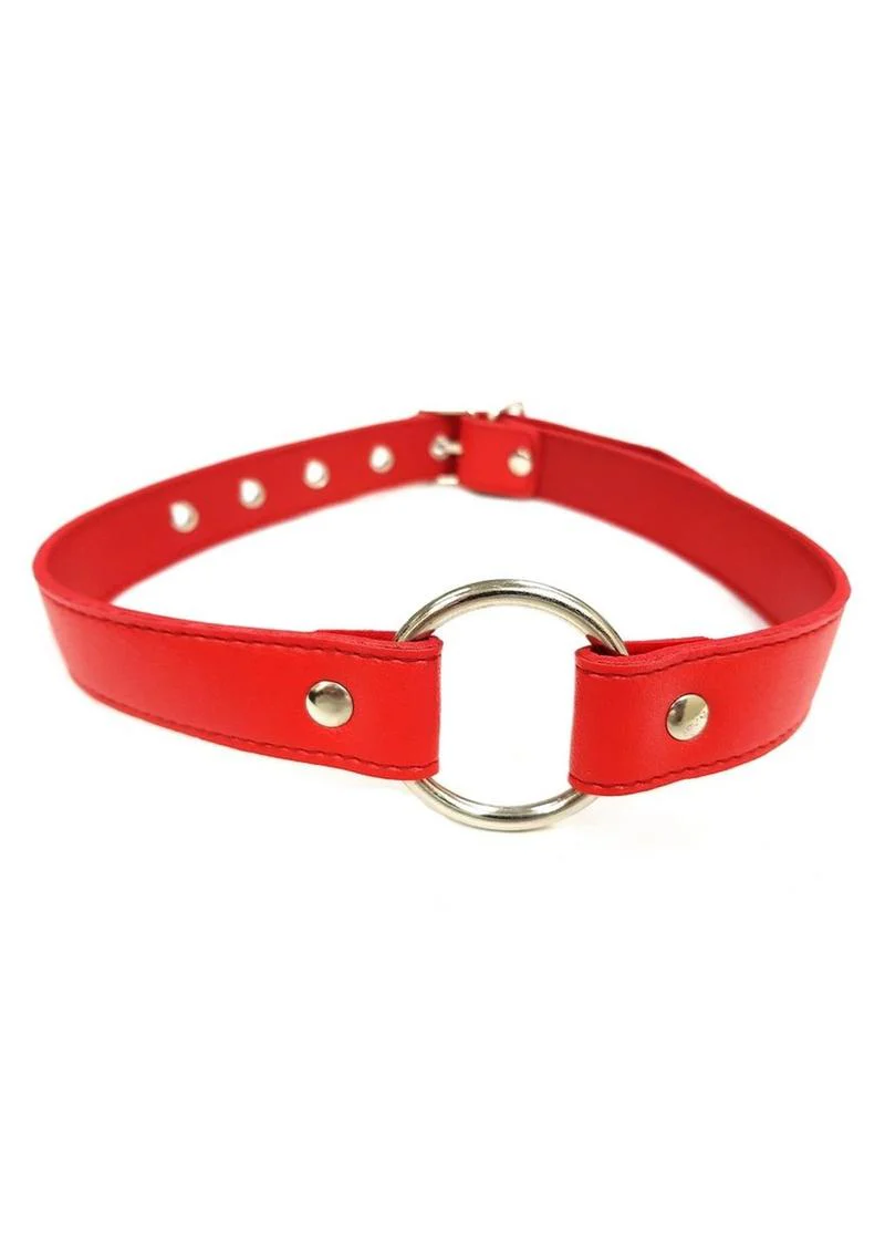 Fetish Play O-Ring Gag Vegan Leather - Image 3