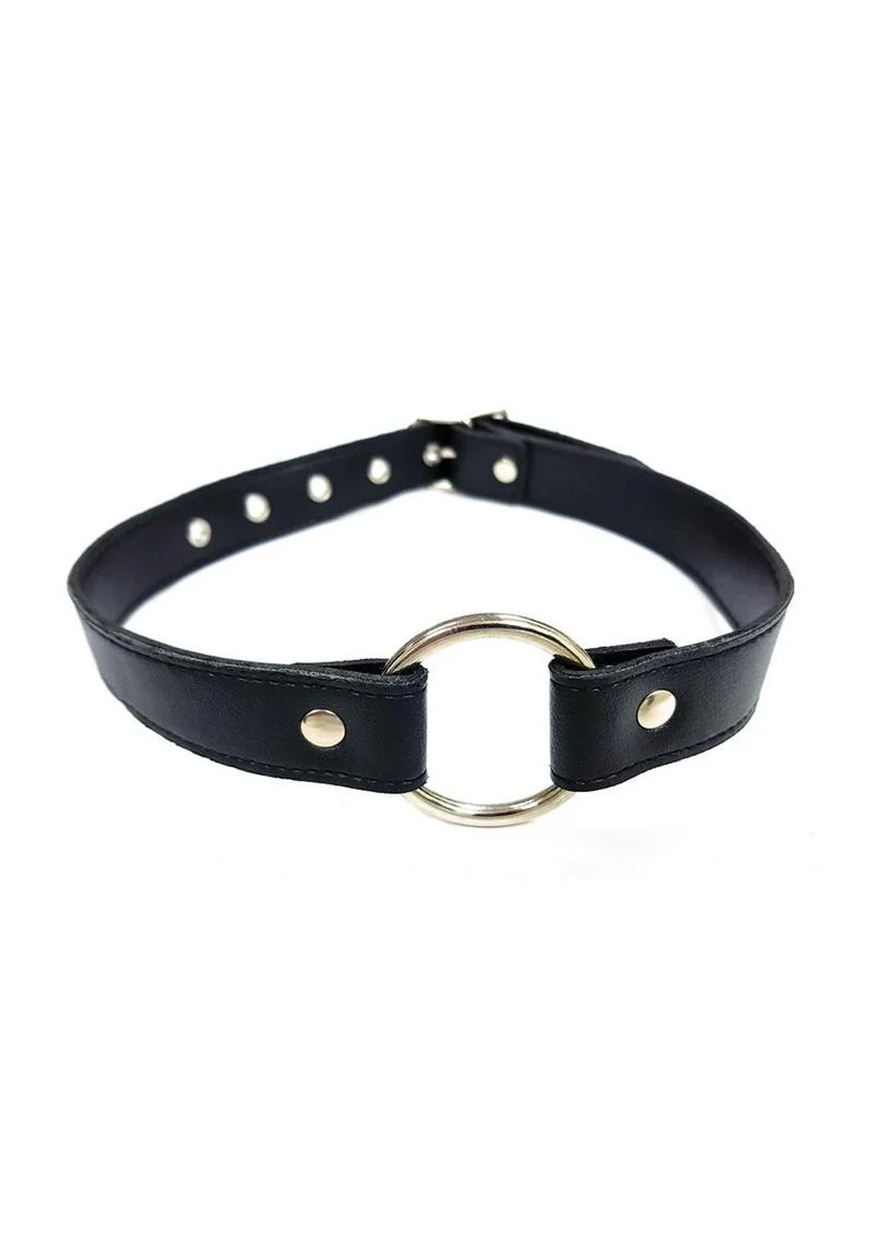 Fetish Play O-Ring Gag Vegan Leather - Image 4