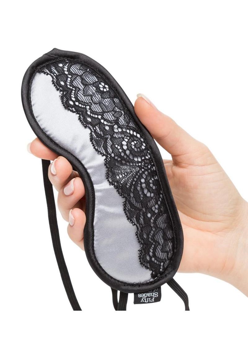 Fifty Shades Of Grey Play Nice Satin and Lace Blindfold - Image 3
