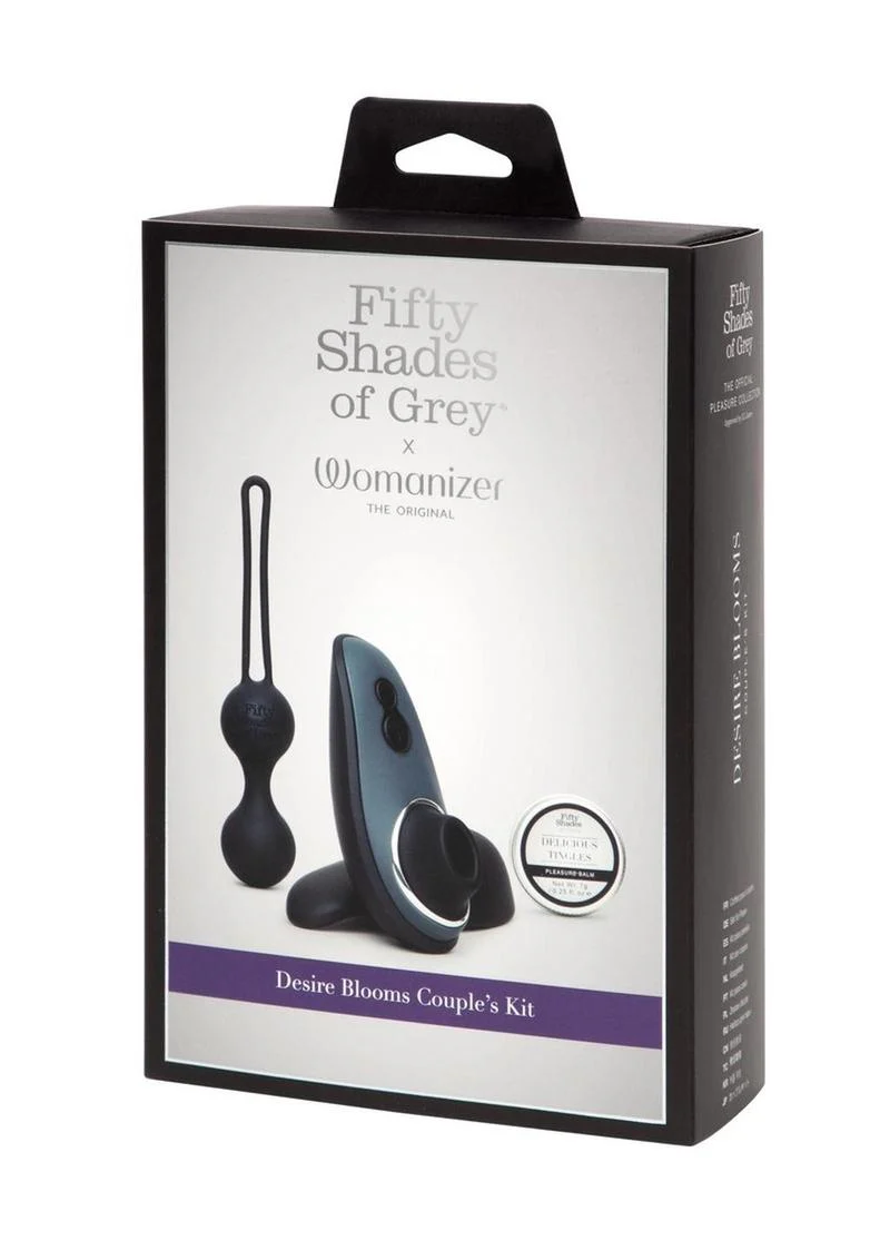 Fifty Shades Of Grey X Womanizer Desire Blooms Rechargeable Silicone Kit - Image 2