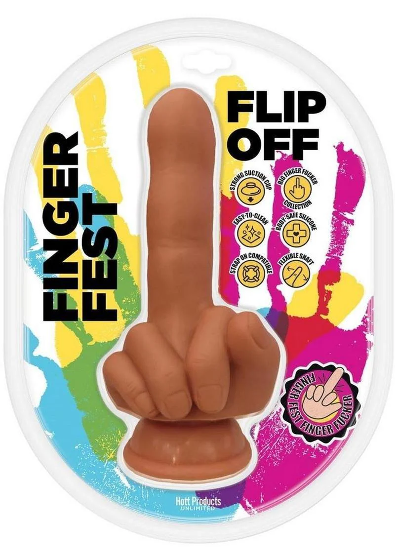 Finger Fest Flip Off Silicone Dildo - Image 3