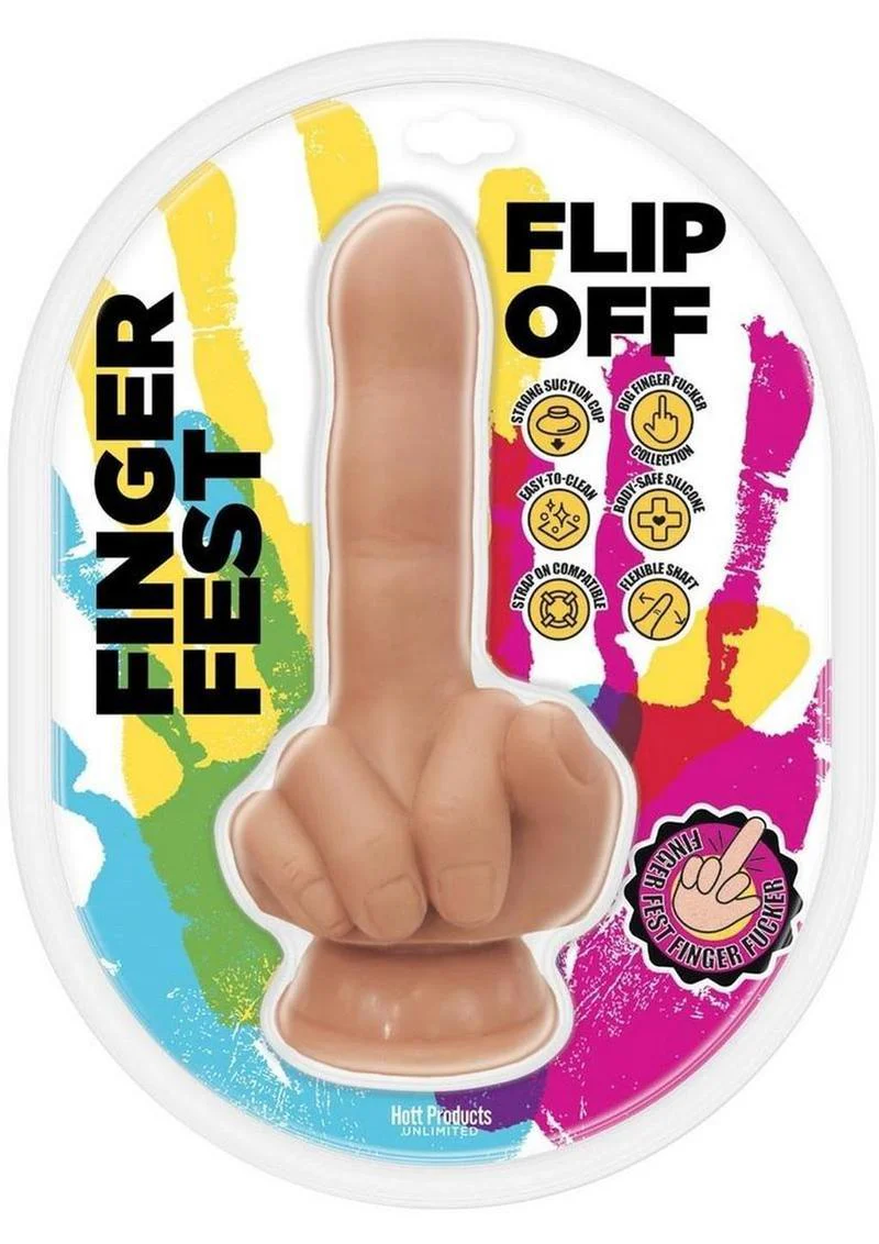 Finger Fest Flip Off Silicone Dildo - Image 4