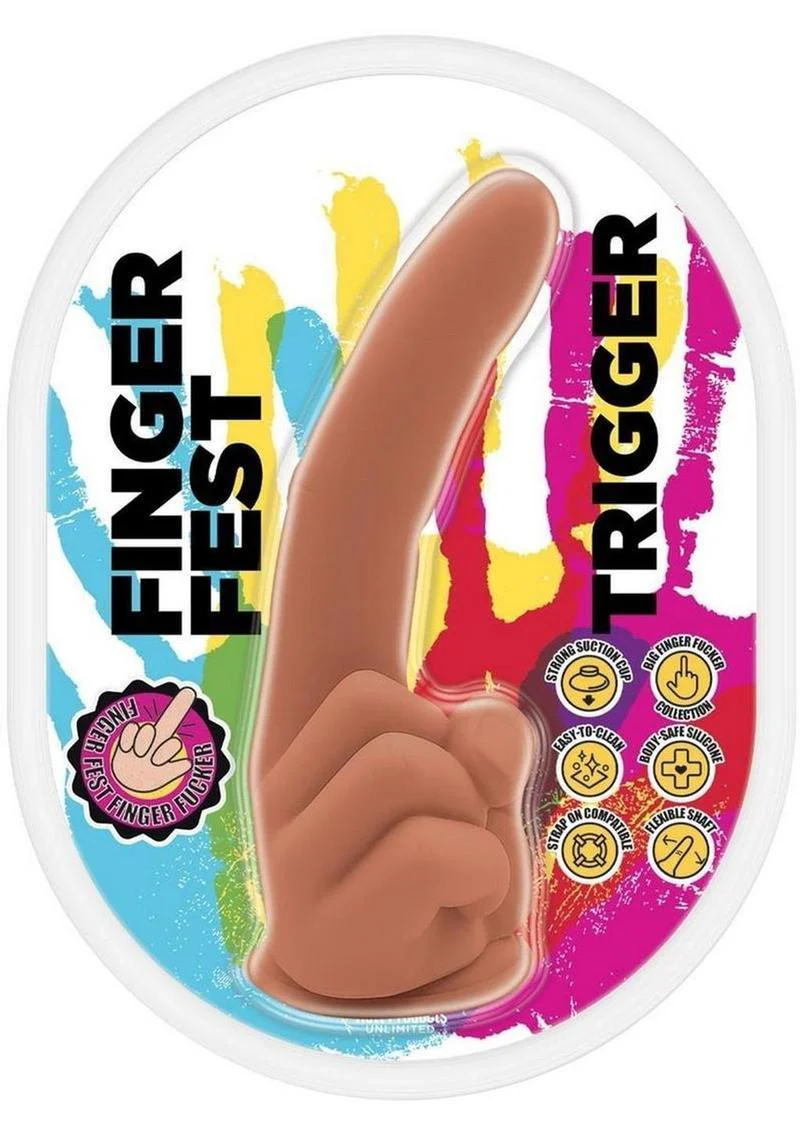 Finger Fest Trigger Silicone Dildo - Image 3