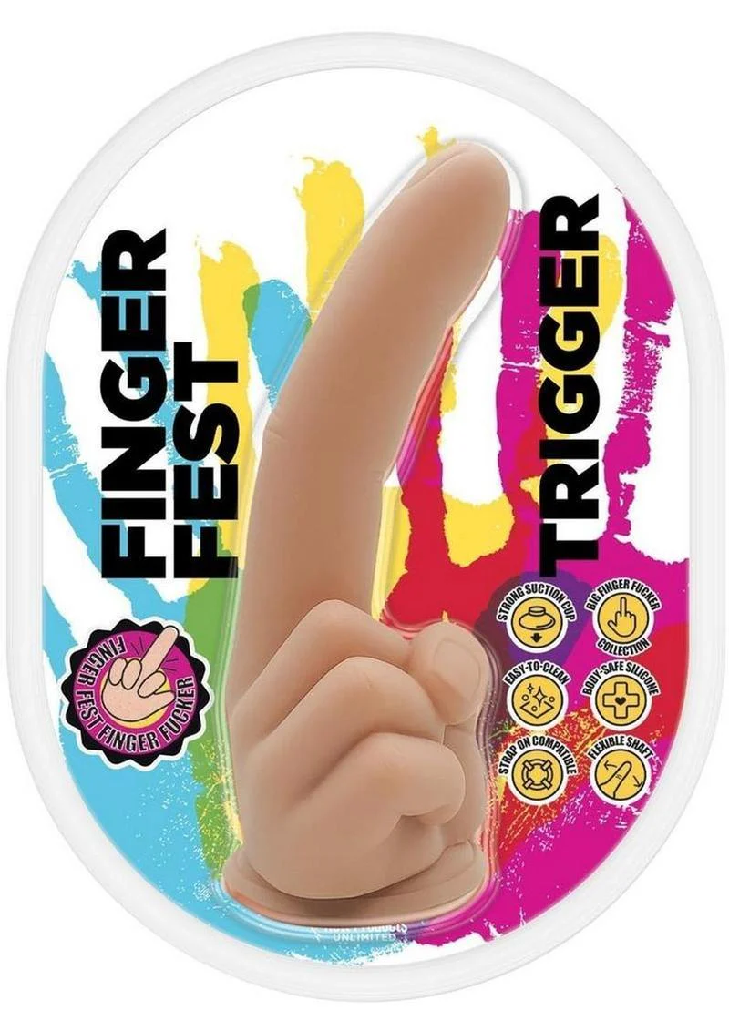 Finger Fest Trigger Silicone Dildo - Image 4