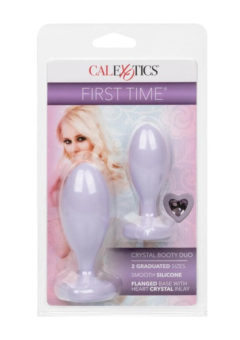 First Time Crystal Booty Duo Silicone Anal Plug - Image 6