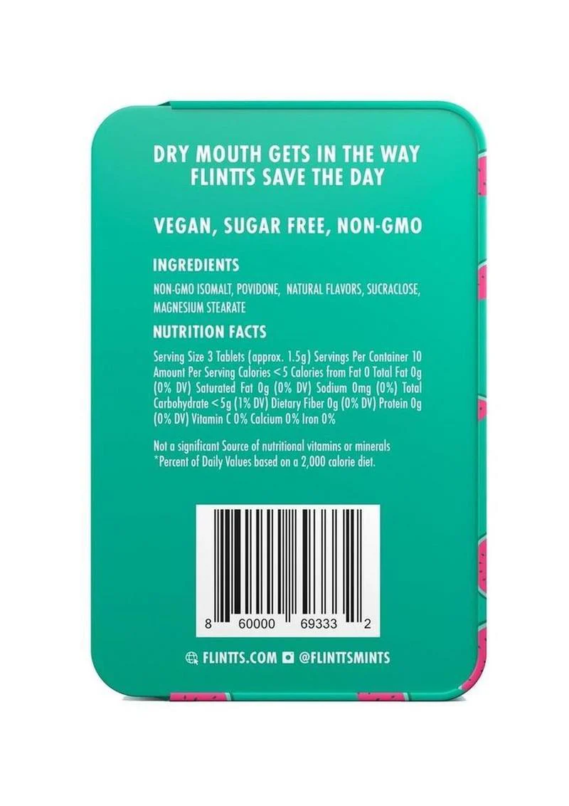 Flintts Mints Mouth Watering Oral Delights - Cool Watermelon - Image 3