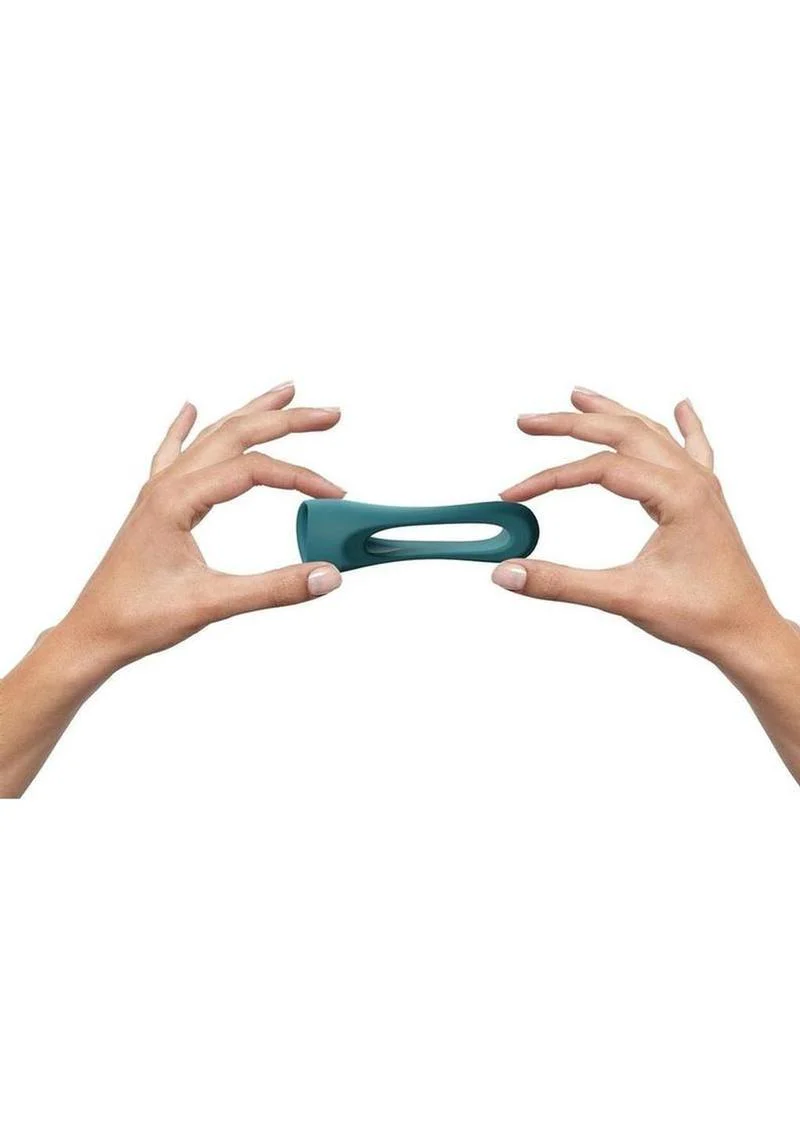 Flux Ring Silicone Cock Ring - Teal Me - Image 3