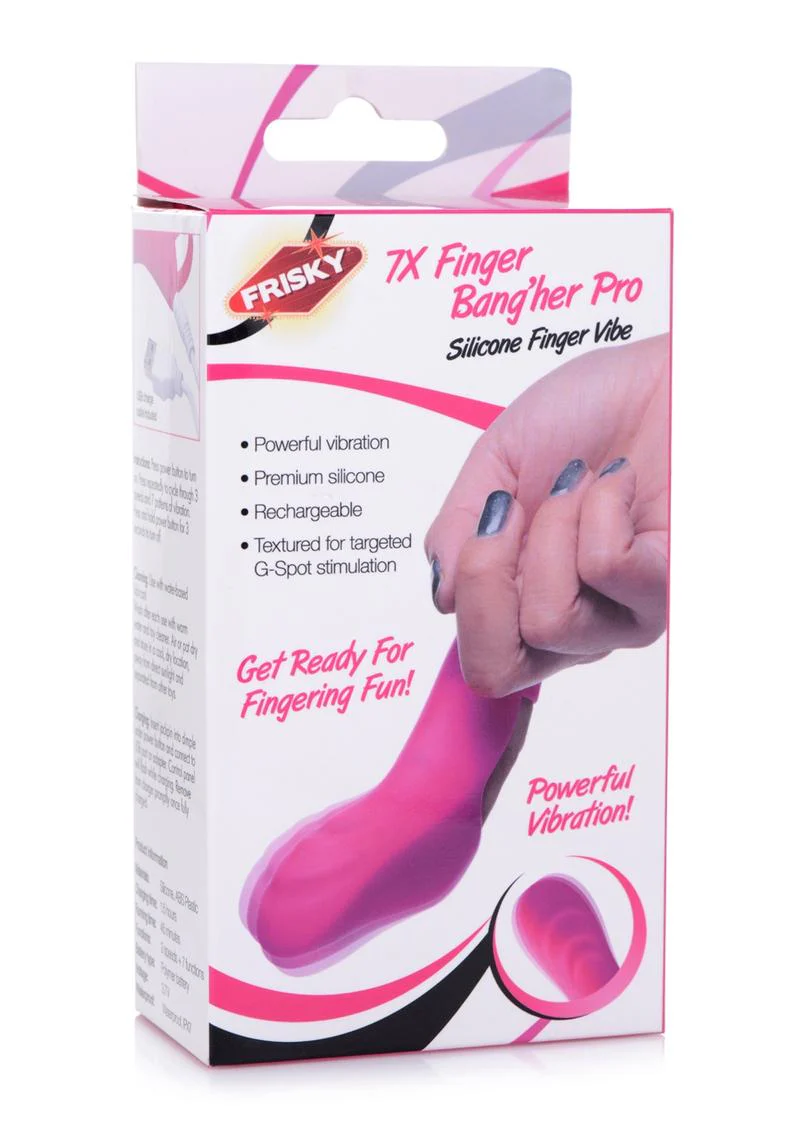 Frisky 7x Finger Bang'her Pro Silicone Rechargeable Finger Vibrator - Image 3