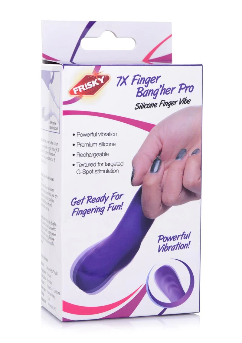 Frisky 7x Finger Bang'her Pro Silicone Rechargeable Finger Vibrator - Image 5