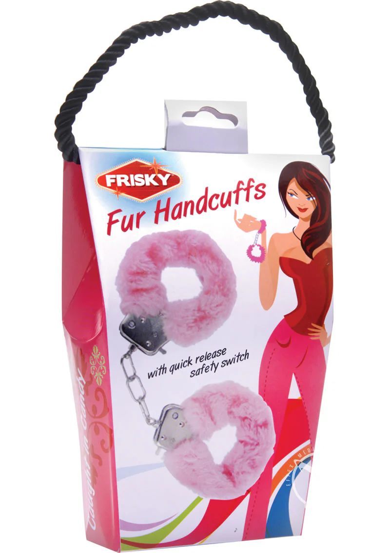 Frisky Caught In Candy Pink Furry Cuffs - Image 2