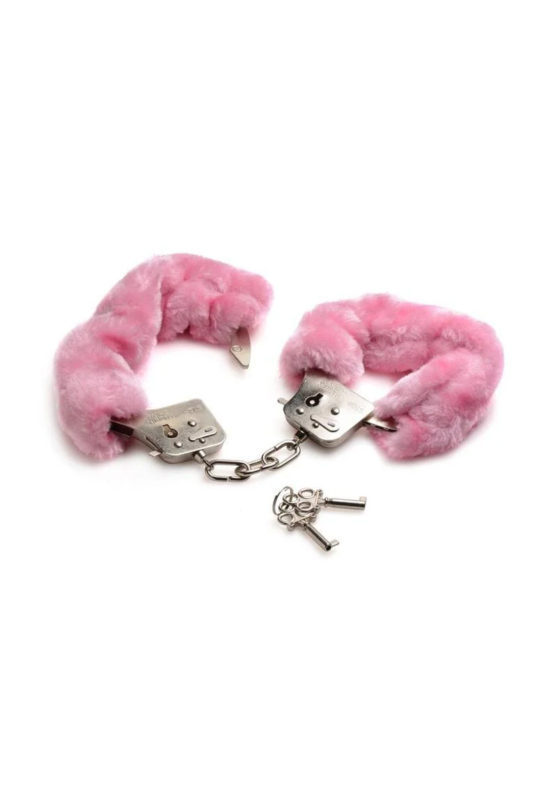 Frisky Caught In Candy Pink Furry Cuffs - Image 3