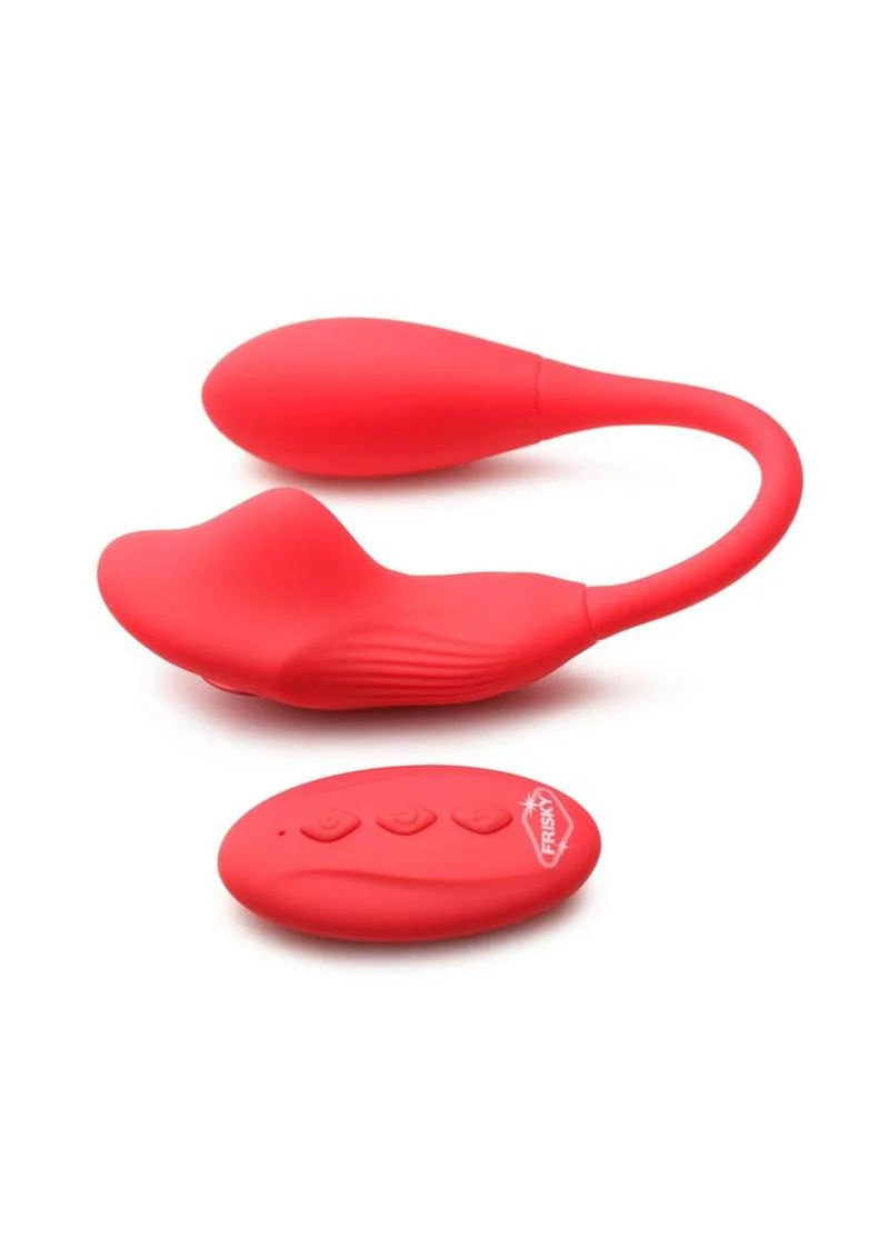 Frisky Double Love Connection Rechargeable Silicone Panty Vibe with Remote - Image 3