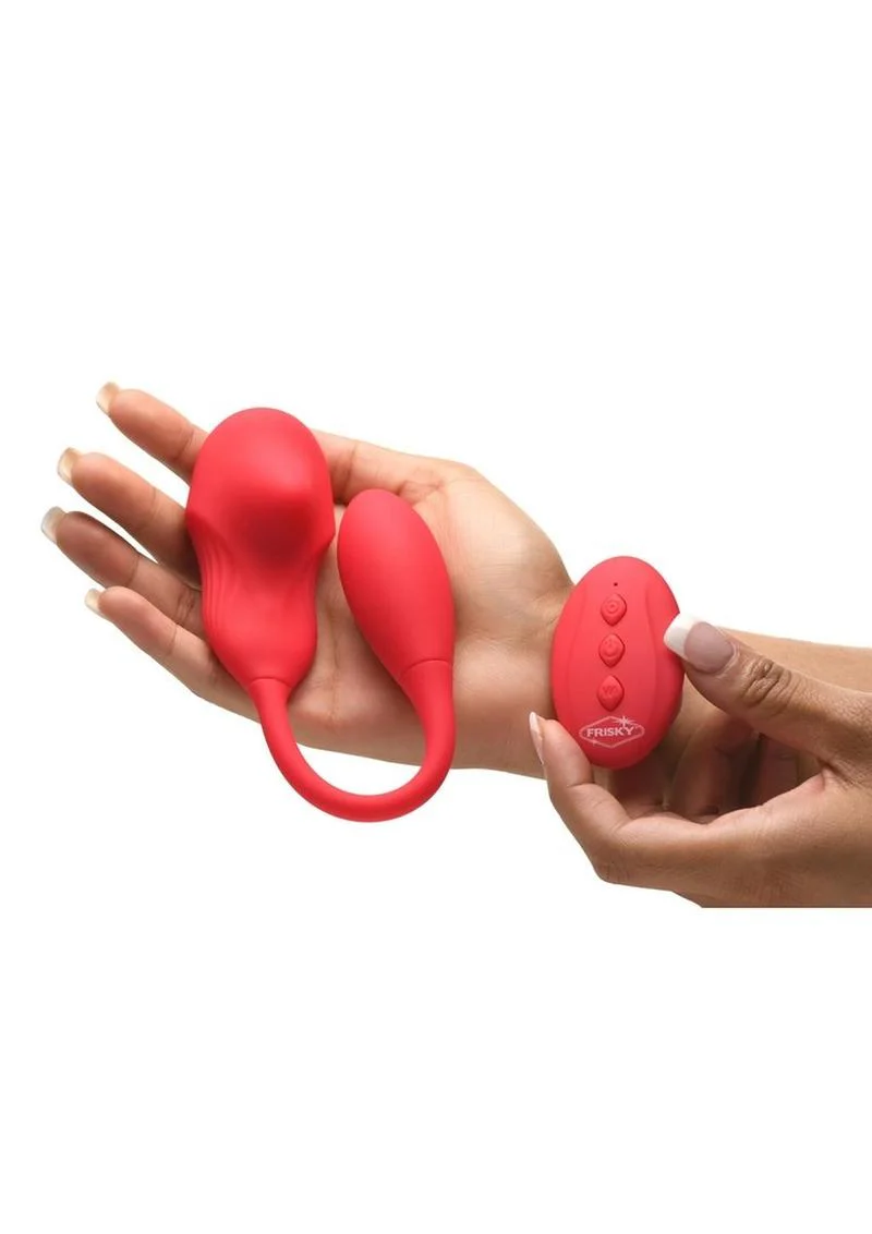 Frisky Double Love Connection Rechargeable Silicone Panty Vibe with Remote - Image 4