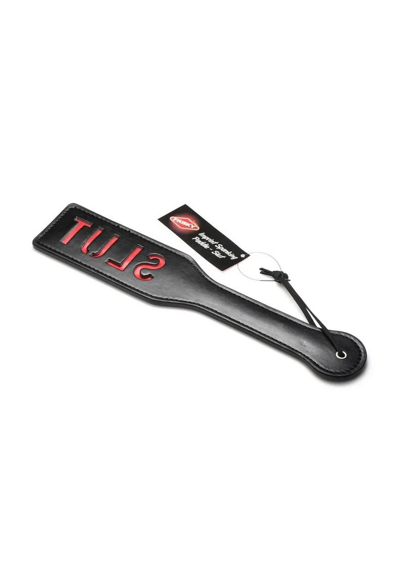 Frisky Imprint Spanking Paddle- Slut - Image 2
