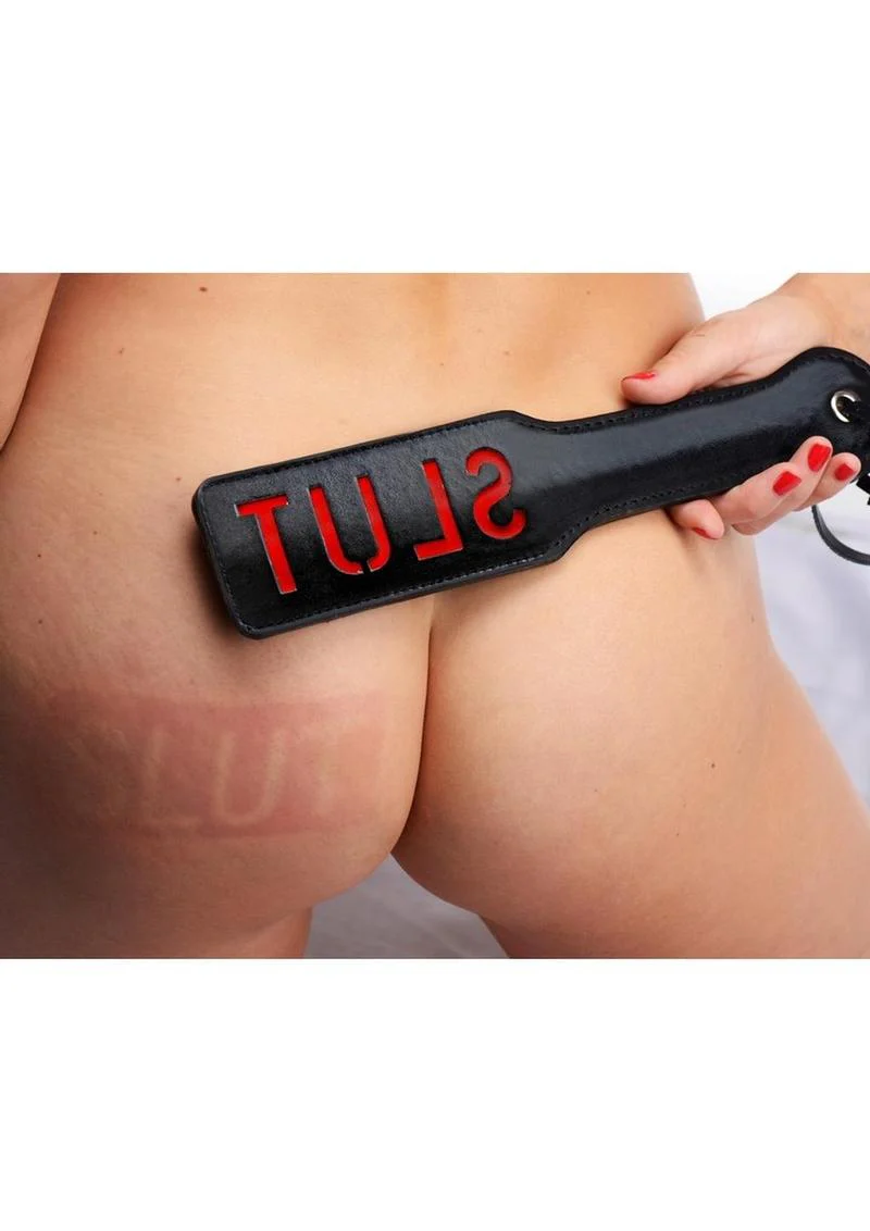 Frisky Imprint Spanking Paddle- Slut - Image 3