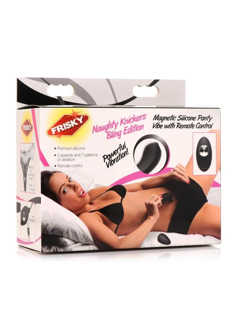 Frisky Naughty Knickers Bling Edition Silicone Panty Vibe with Remote Control - Image 3
