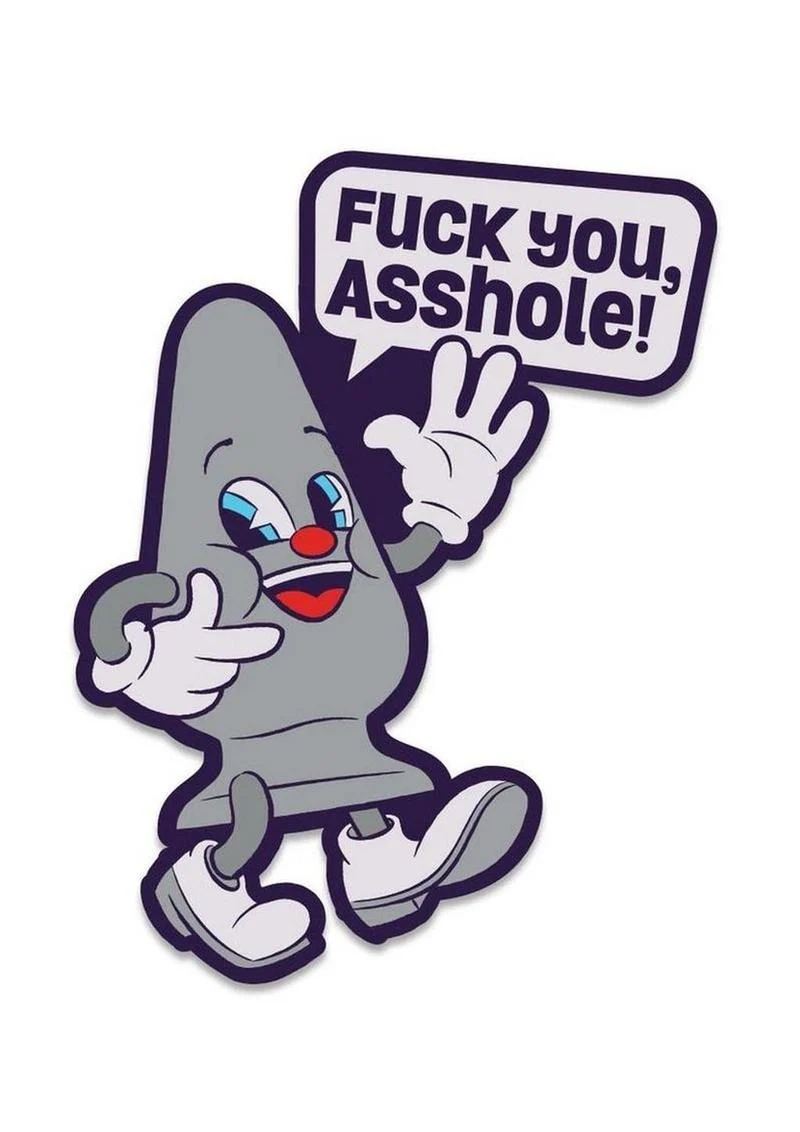 Fuck Buddies Fuck You Asshole Enamel Pin - Image 2