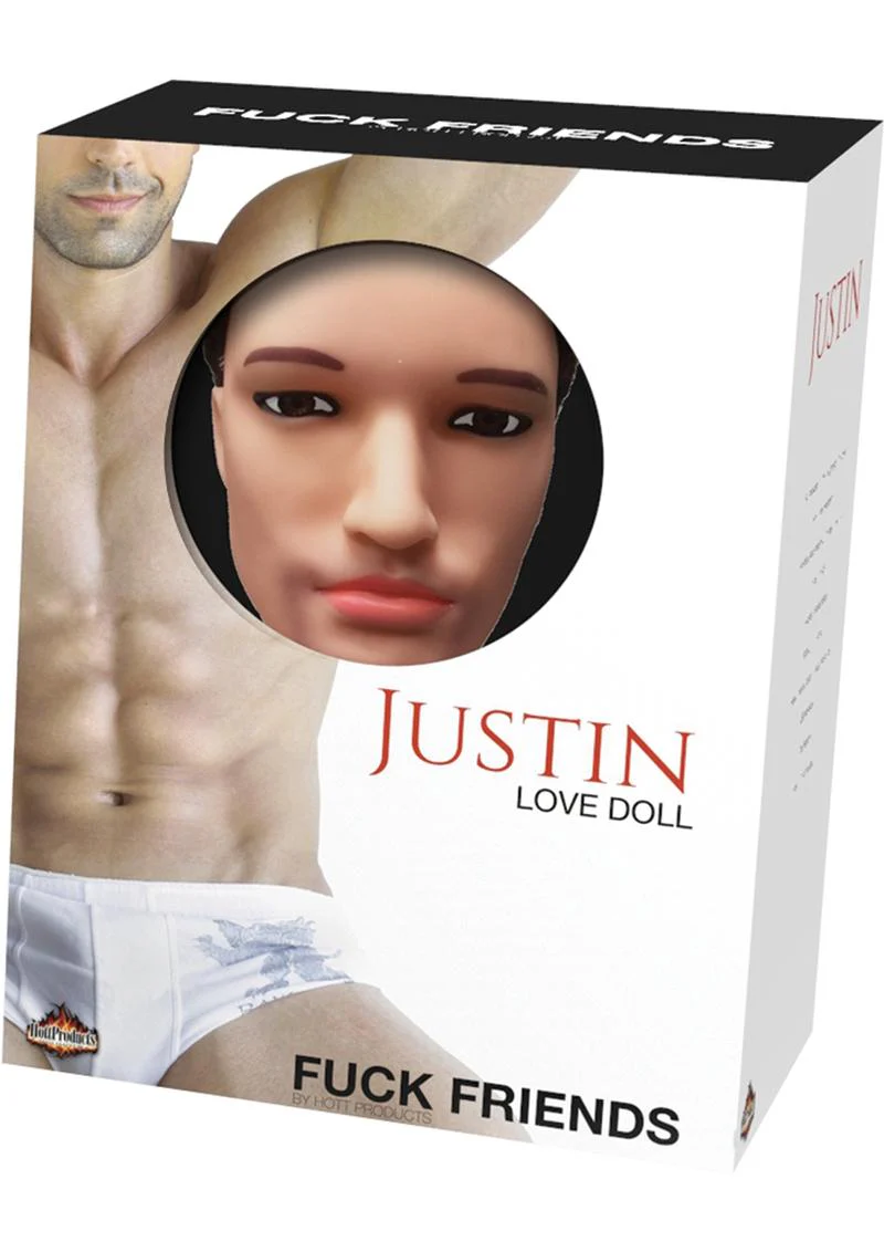 Fuck Friends Justin Inflatable 59in Love Doll with Vibrating Cock - Image 2