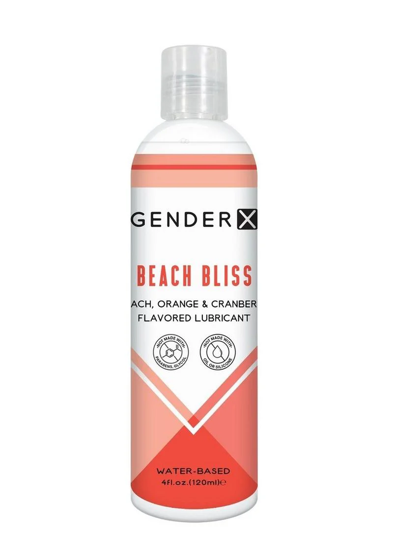 Gender X Beach Bliss Water Based Flavored Lubricant 4oz. - Peach - Image 2