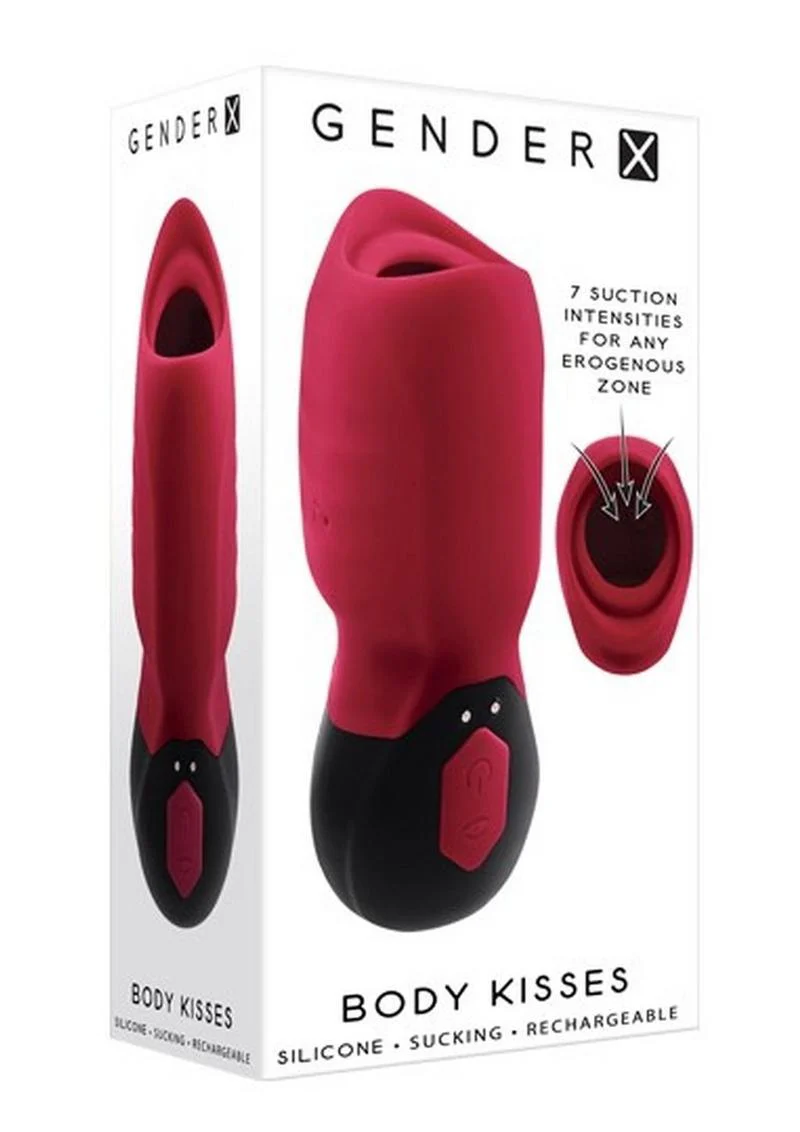 Gender X Body Kisses Rechargeable Silicone Vibrating Suction Massager - Image 2