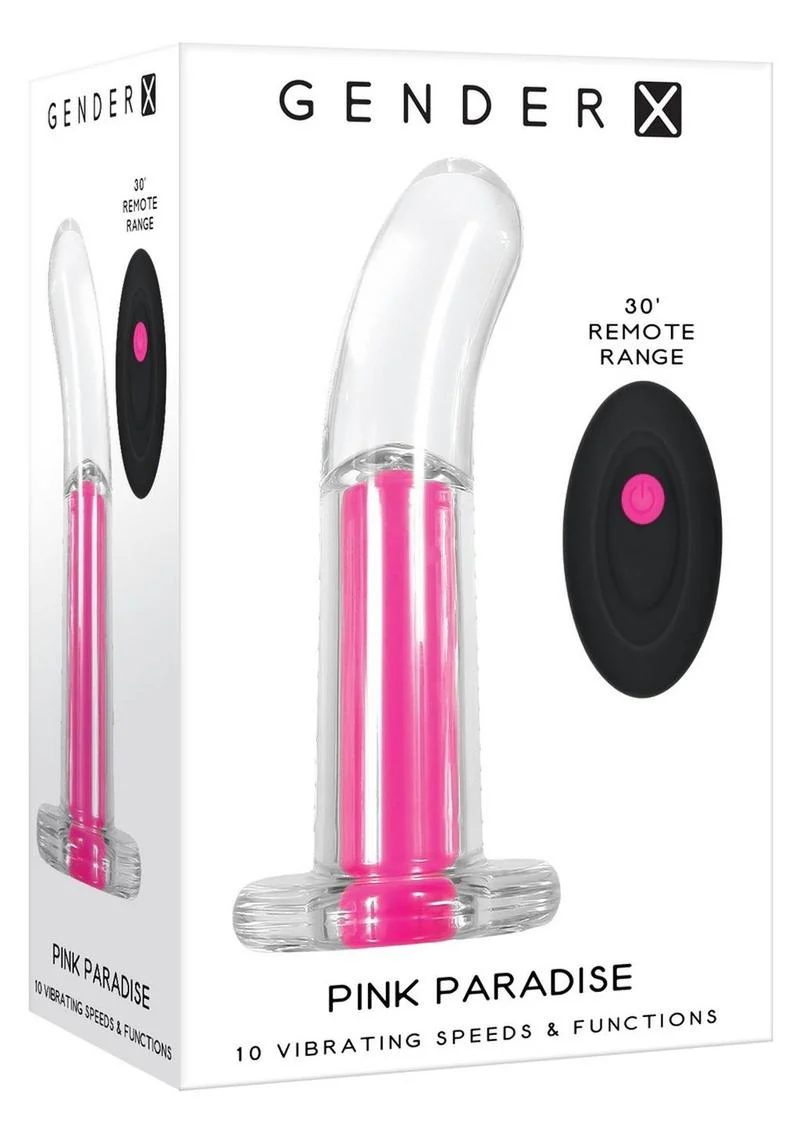 Gender X Pink Paradise Silicone Rechargeable Vibrator with Remote Control - Image 2