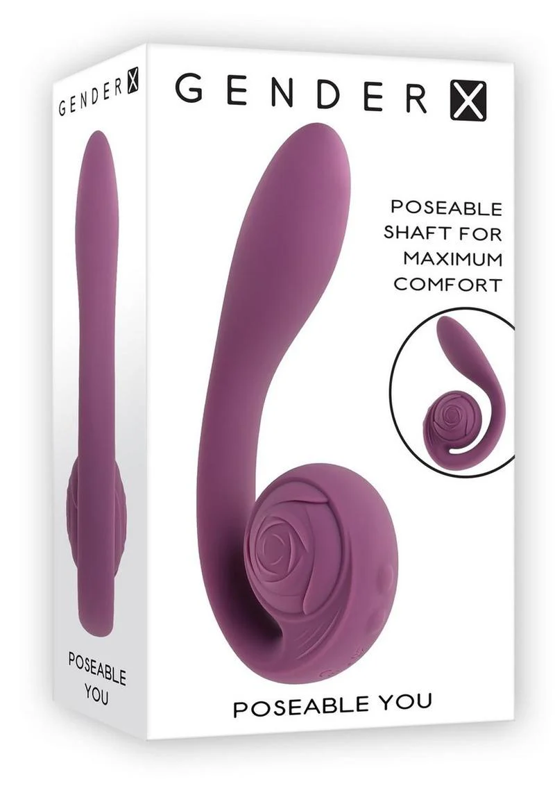 Gender X Poseable You Rechargeable Silicone Vibrating Dildo - Image 2