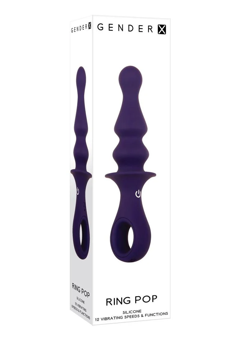 Gender X Ring Pop Rechargeable Silicone Vibrating Anal Plug - Image 2