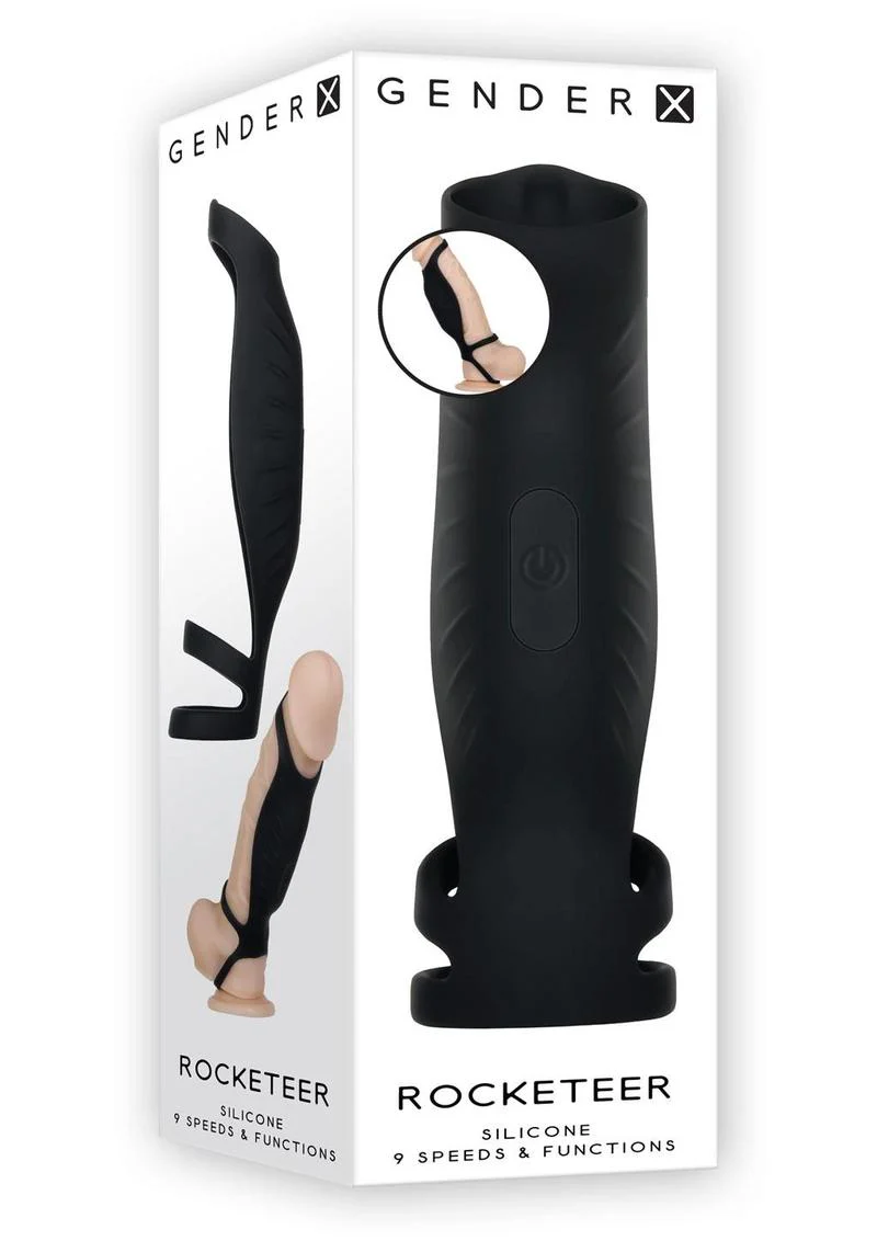 Gender X Rocketeer Rechargeable Silicone Penis Sleeve - Image 2