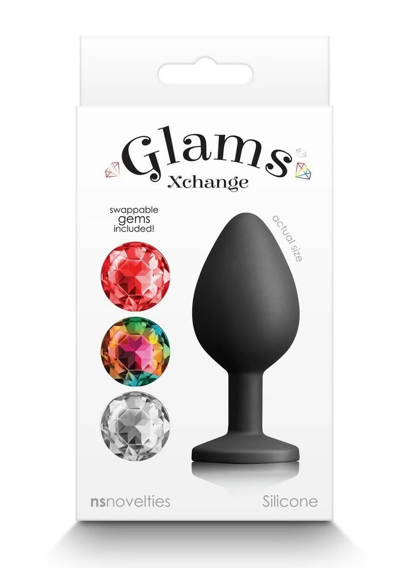 Glams Xchange Round Silicone Anal Plug - Image 3