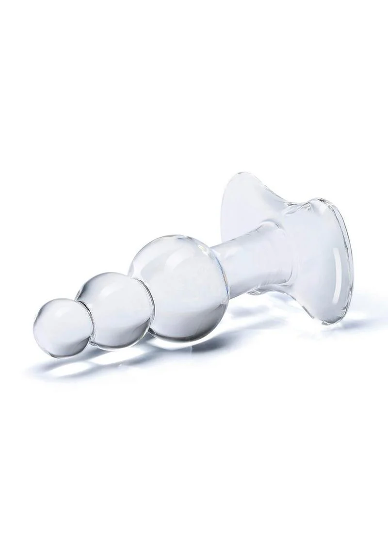 Glas Beaded Glass Butt Plug with Tapered Base - Image 3