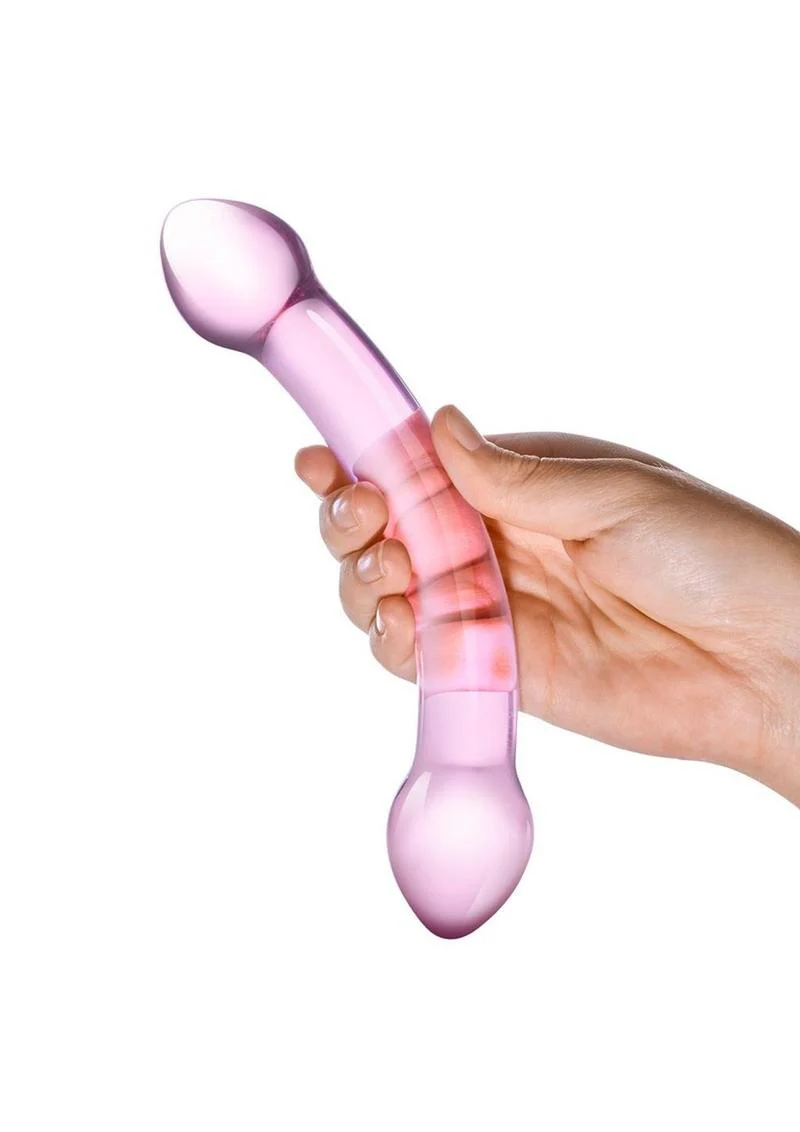 Glas Double Trouble Purple Dildo - Image 3