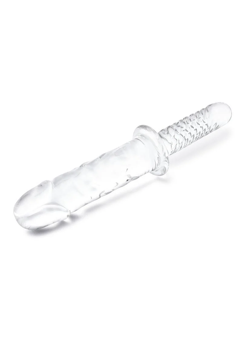 Glas Girthy Glass Cock Double Ended with Handle - Image 3