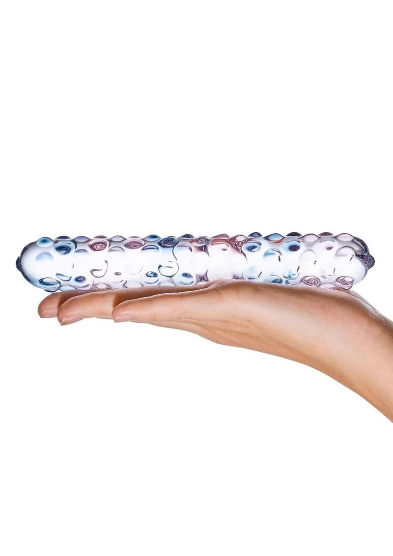 Glas Purple Rose Nubby Dildo - Image 3