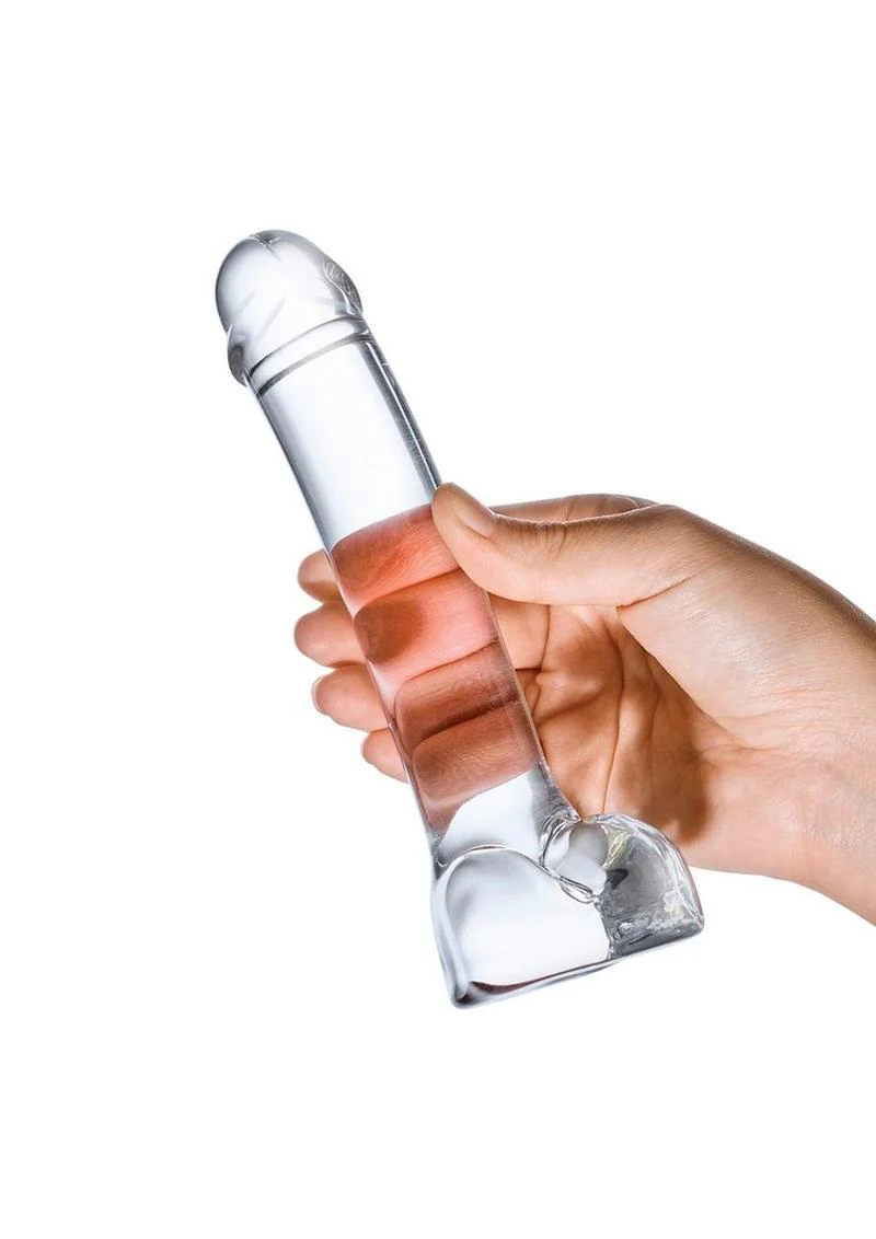 Glas Realistic Curved Glass G-Spot Dildo - Image 4