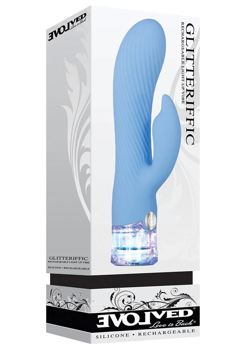 Glitteriffic Rechargeable Silicone Light-Up Vibrator - Image 2