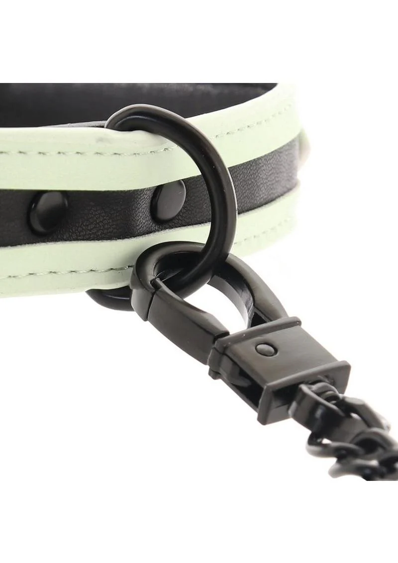 Glo Bondage Glow In The Dark Collar and Leash - Image 4