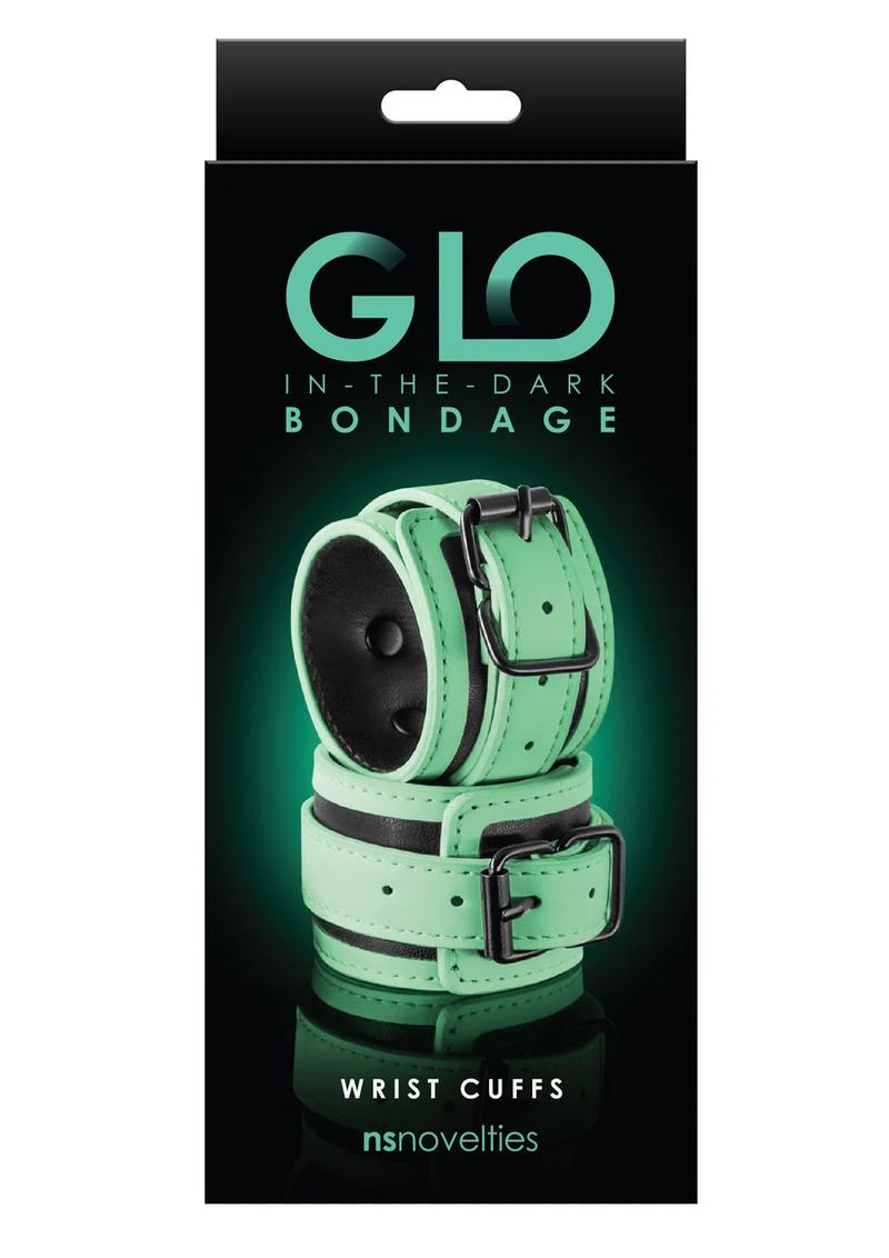 Glo Bondage Glow In The Dark Wrist Cuff - Image 2
