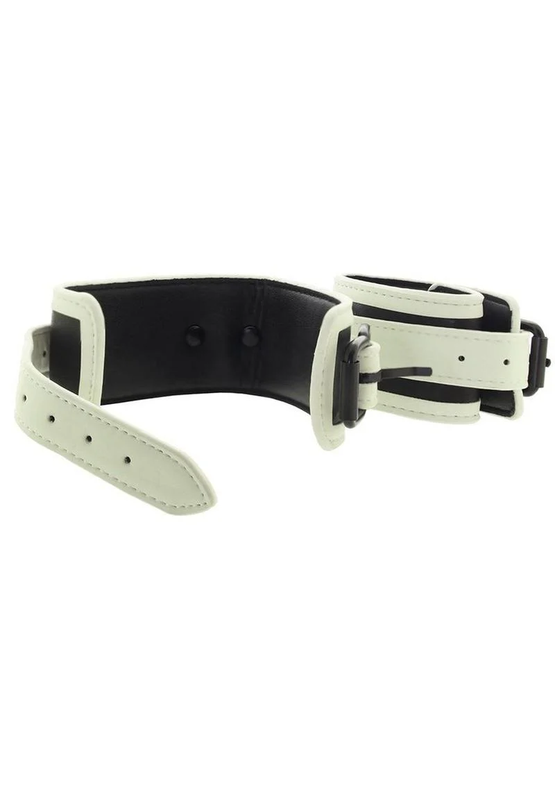 Glo Bondage Glow In The Dark Wrist Cuff - Image 3
