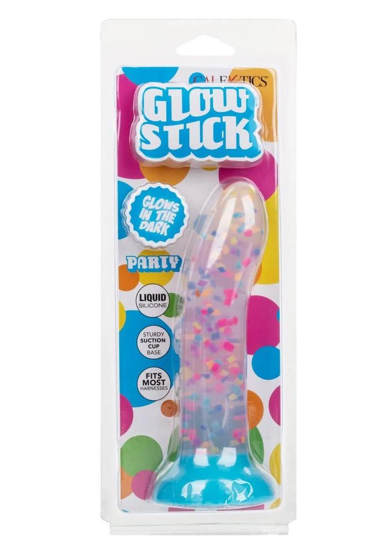 Glow Stick Party Silicone Glow In The Dark Dildo with Suction - Image 2