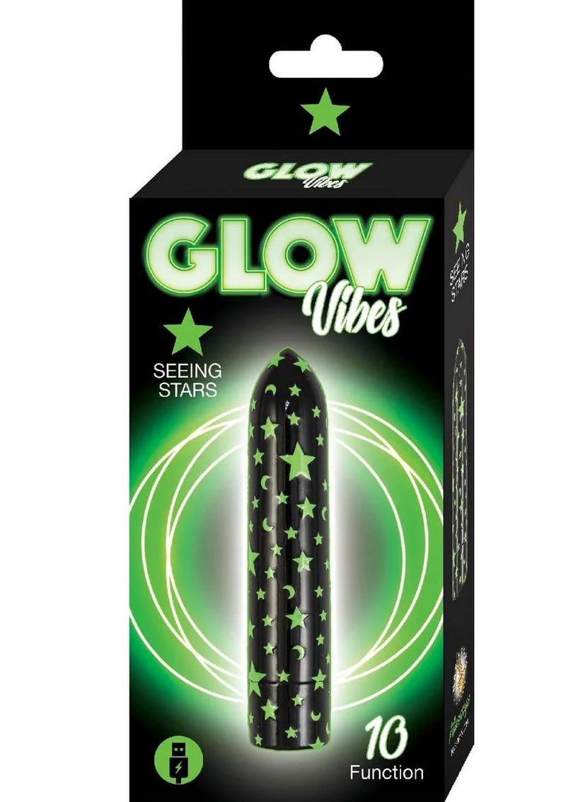 Glow Vibes Seeing Stars Rechargeable Glow In The Dark Bullet - Image 2