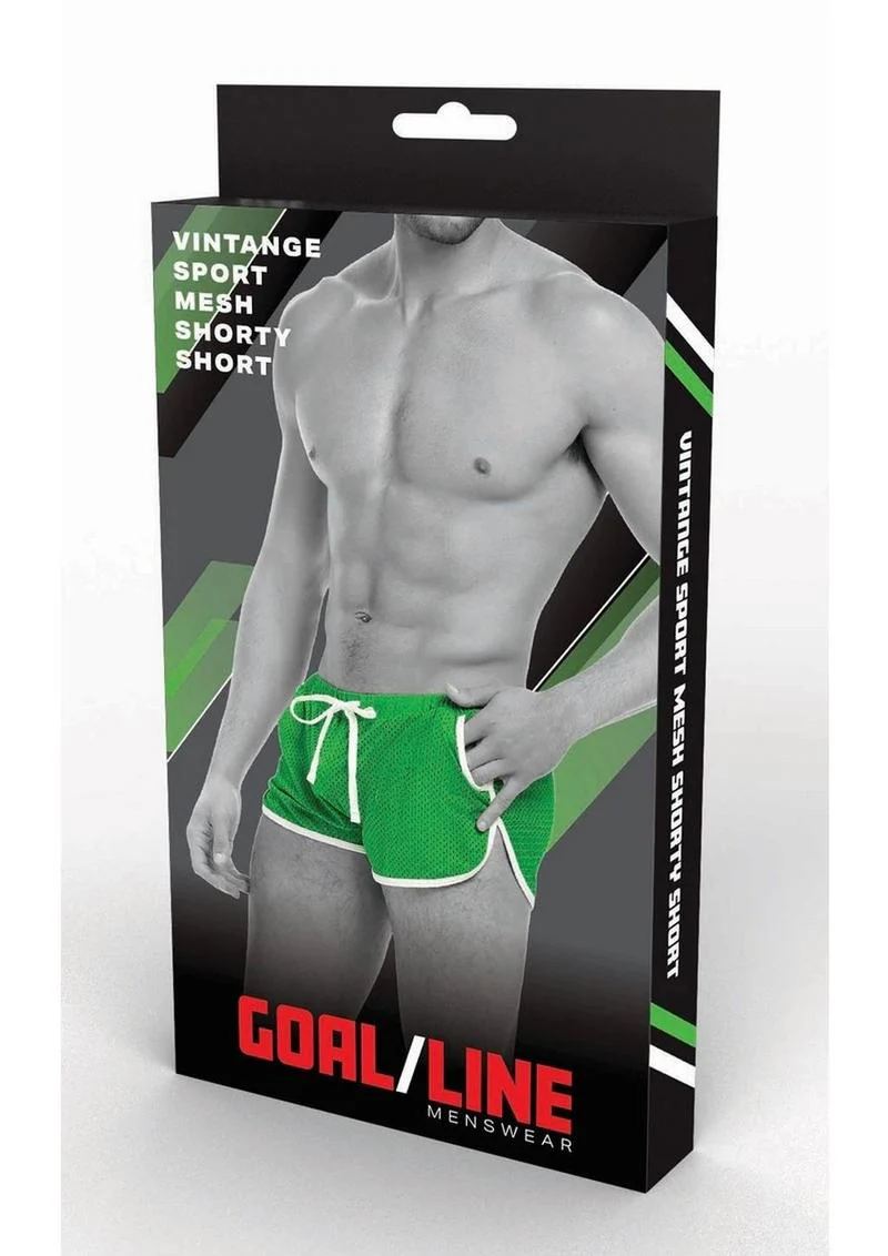 Goal Line Side Split Mesh Booty Shorts - Image 11