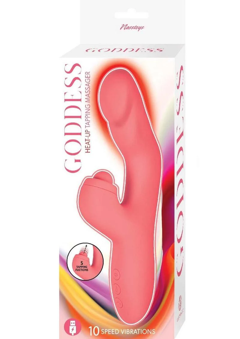 Goddess Heat Up Rechargeable Silicone Tapping Massager - Image 6