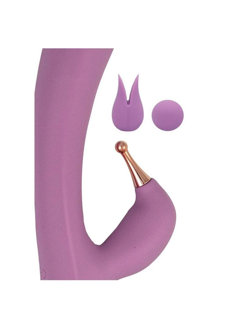 Goddess Tri-Tip Rechargeable Silicone Personal Vibrator - Image 5