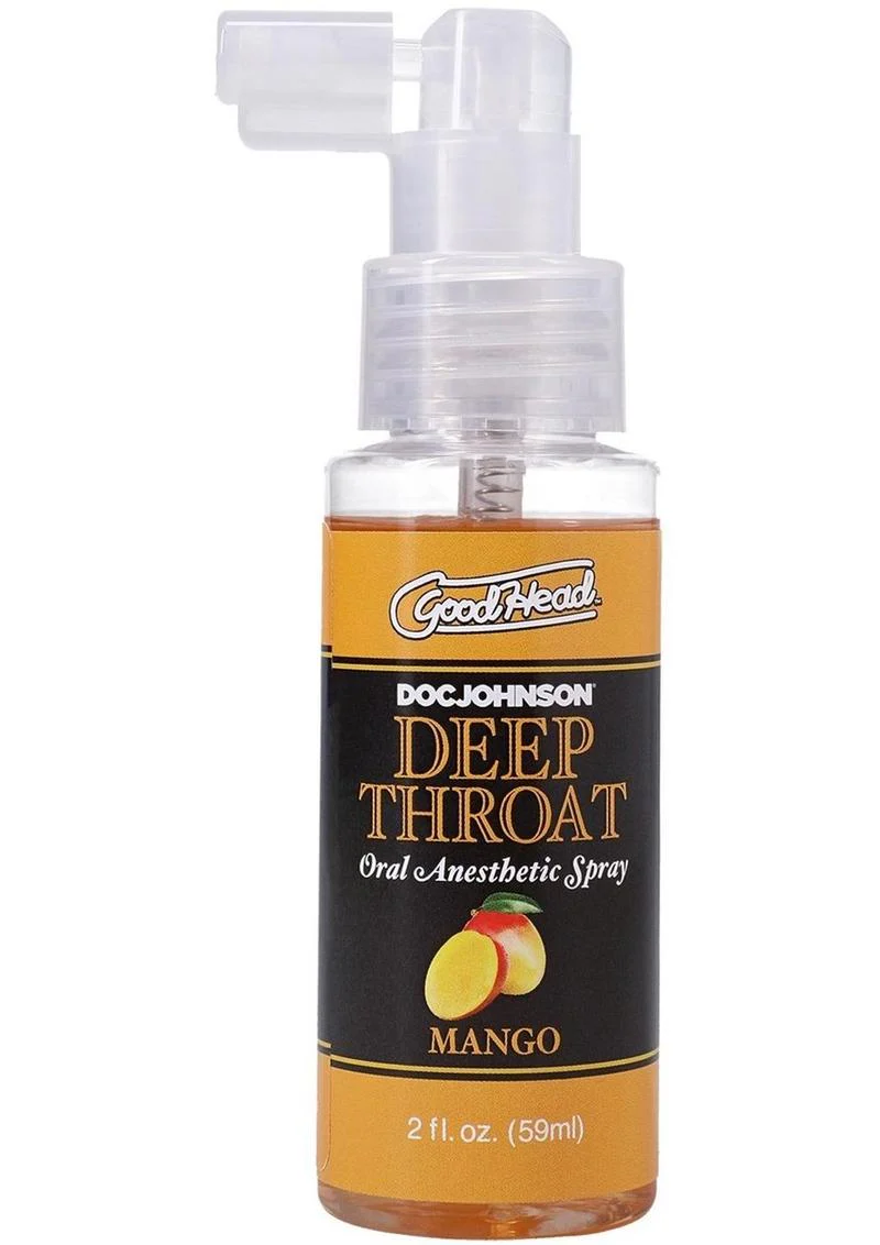 Goodhead Deep Throat Oral Anesthetic Spray - Mango