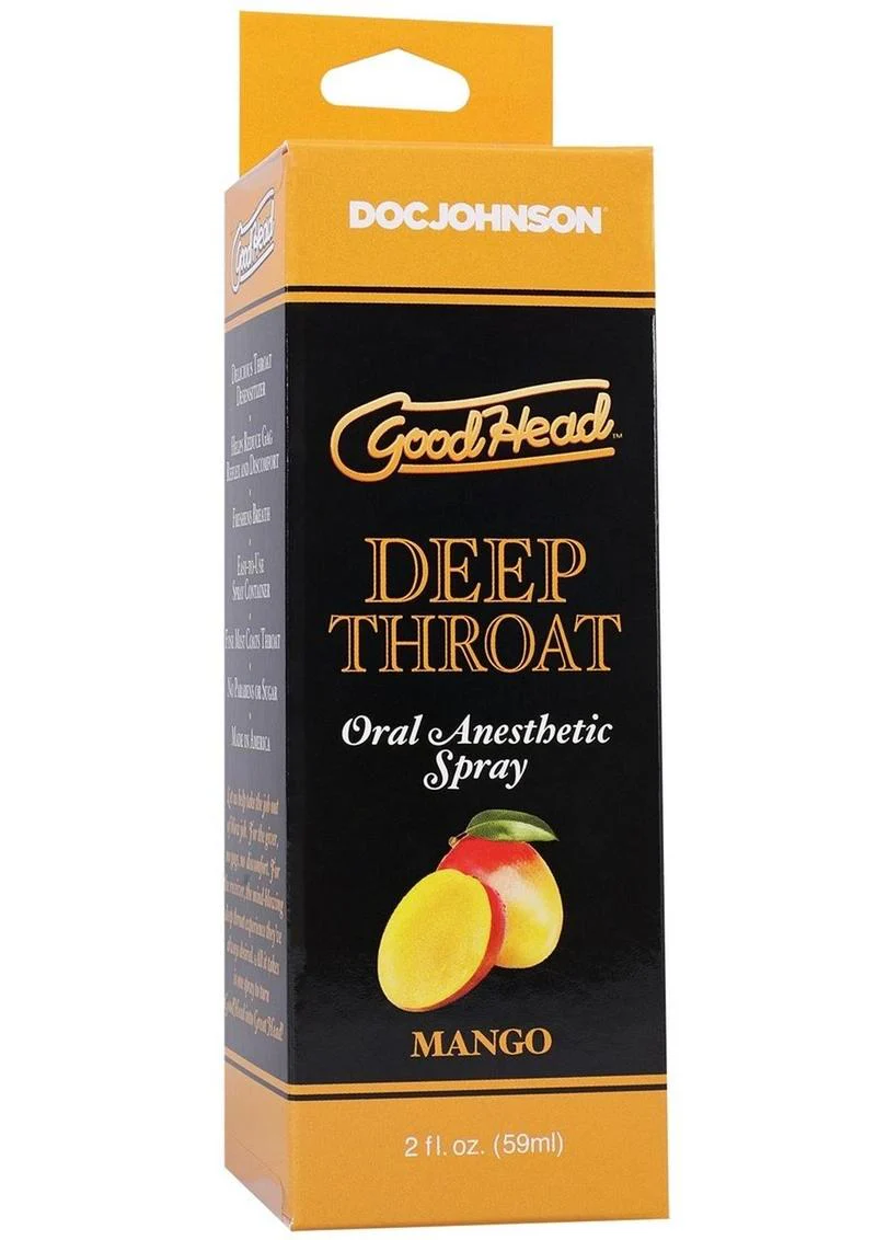 Goodhead Deep Throat Oral Anesthetic Spray - Mango - Image 2