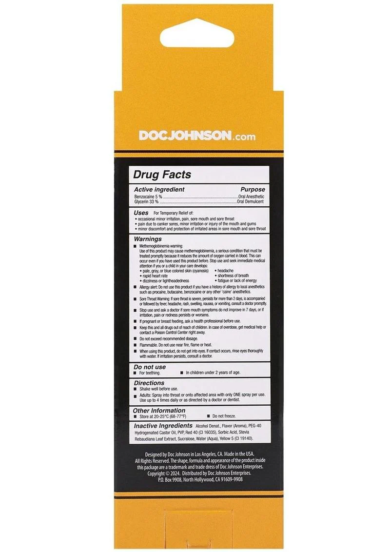 Goodhead Deep Throat Oral Anesthetic Spray - Mango - Image 4