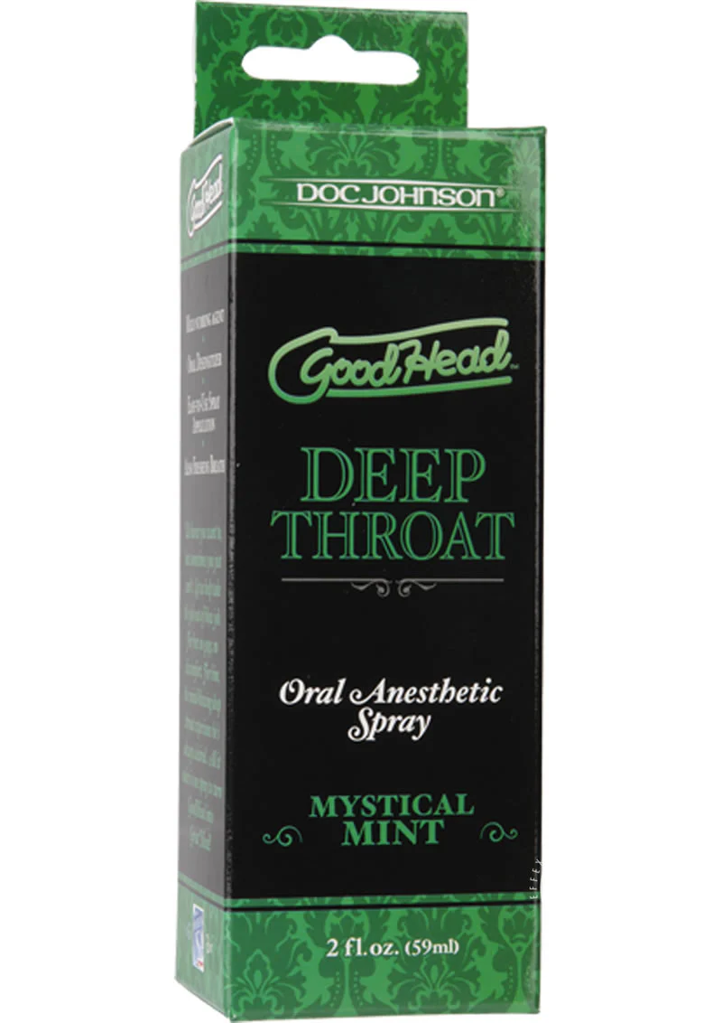 Goodhead Deep Throat Oral Anesthetic Spray Mystical Mint - Image 2