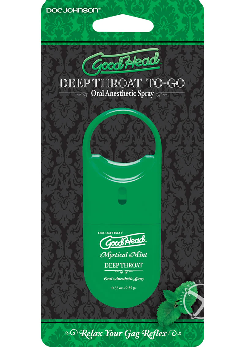 Goodhead Deep Throat To-Go Oral Anesthetic Spray Mint - Image 2