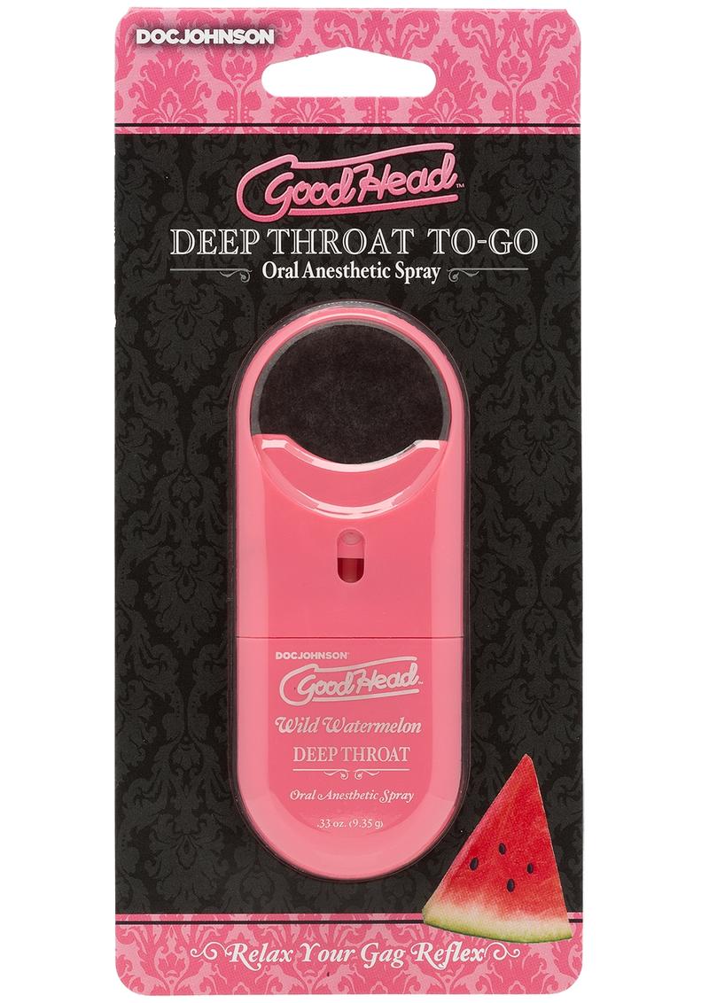 Goodhead Deep Throat To-Go Oral Anesthetic Spray Wild Watermelon - Image 2